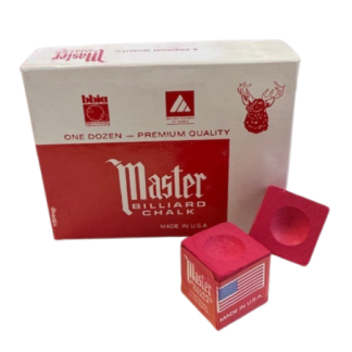 Craie de billard Master Rouge par 2