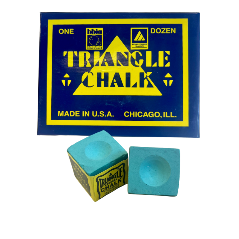 Sachet de 2 Craies de billard Triangle Vertes