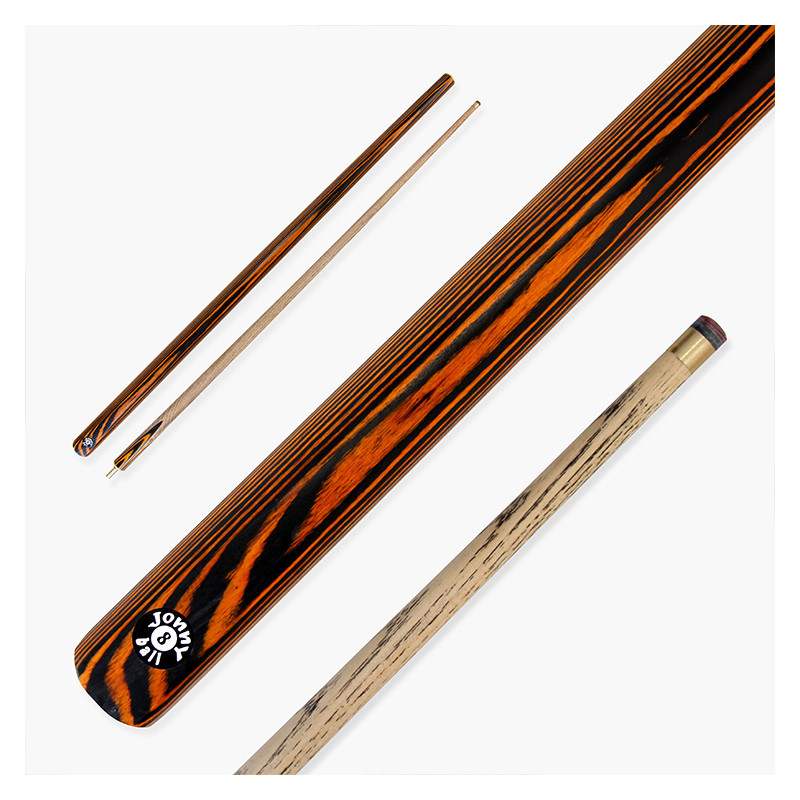 Queue de billard Jonny 8Ball Orange Nova LX4 1/2 - 9mm Pool et Snooker