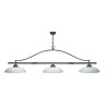 Luminaire KIMI finition graphite 3 verreries Opale