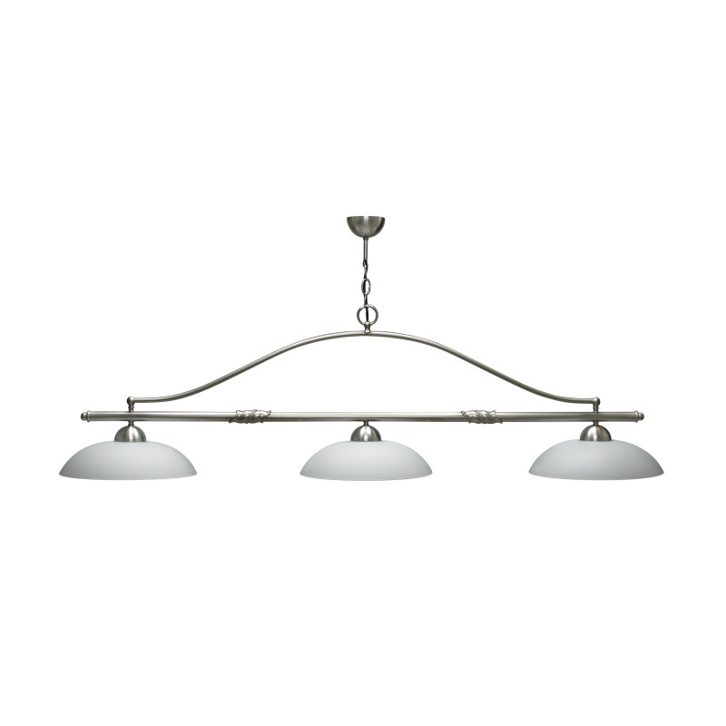 Luminaire KIMI finition nickel 3 verreries Opale