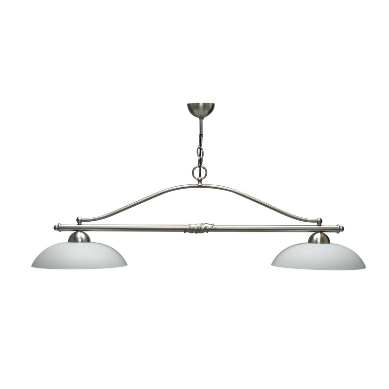 Luminaire KIMI finition nickel 2 verreries Opale