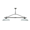 Luminaire KIMI finition graphite 2 verreries Opale