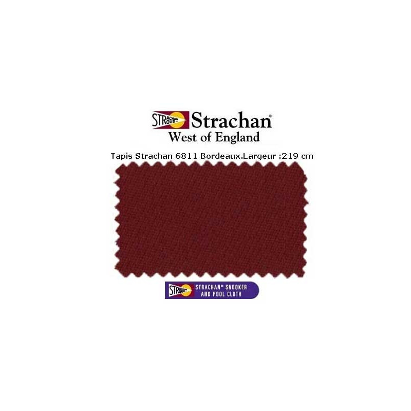 Tapis Pool Strachan 6811 WoE Bordeaux largeur 219 cm