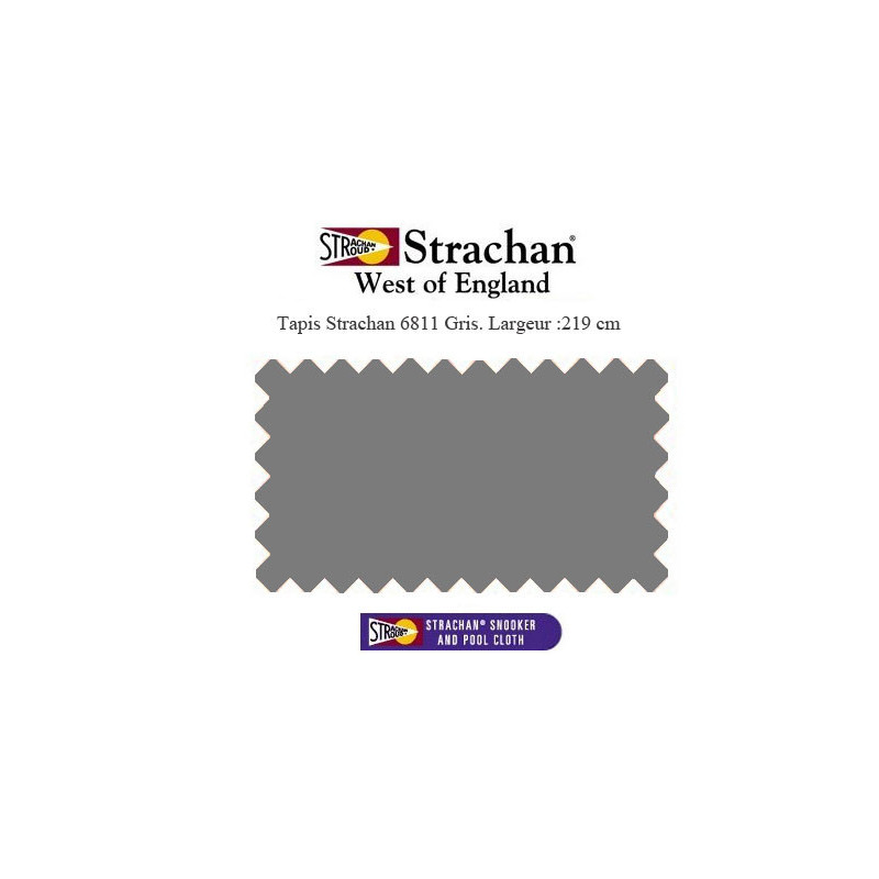 Tapis Pool Strachan 6811 WoE Gris largeur 219 cm