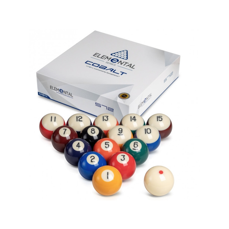 Billes de billard américain DynaSpheres Elemental Cobalt Ø 57,2mm