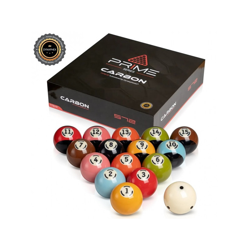 Billes de billard américain DynaSpheres Prime Carbon Ø 57,2mm