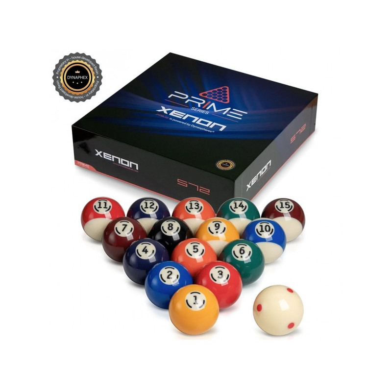 Billes de billard américain DynaSpheres Prime Xenon Ø 57,2mm