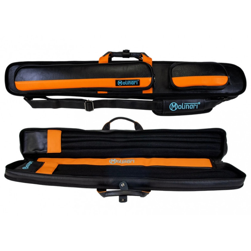 Housse Molinari Rétro noire et orange 2 fûts/4 flèches