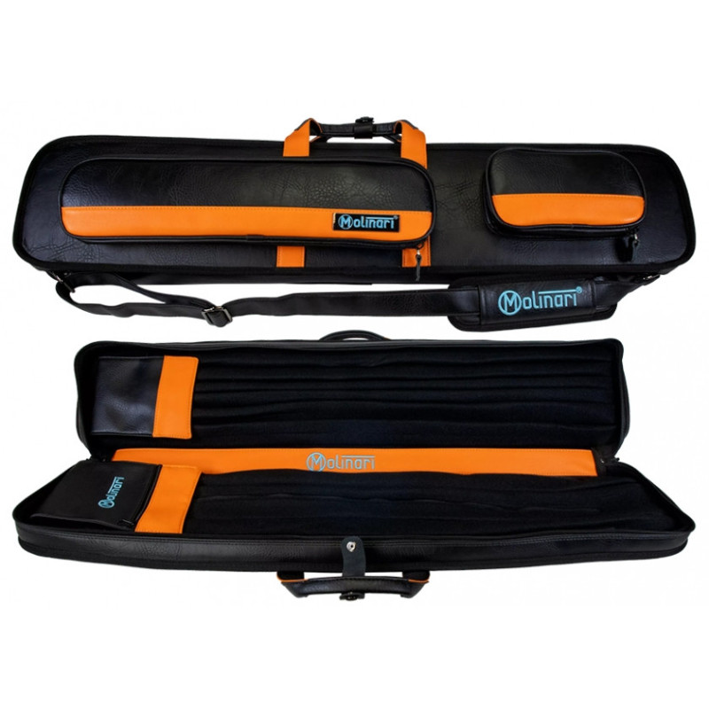 Housse Molinari Rétro noire et orange 3fûts/6 flèches