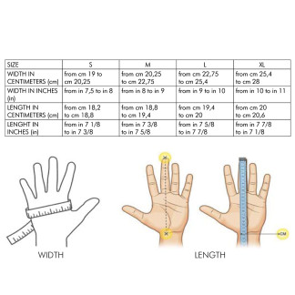 Gant Longoni Vaula noir et bleu - main gauche ou main droite